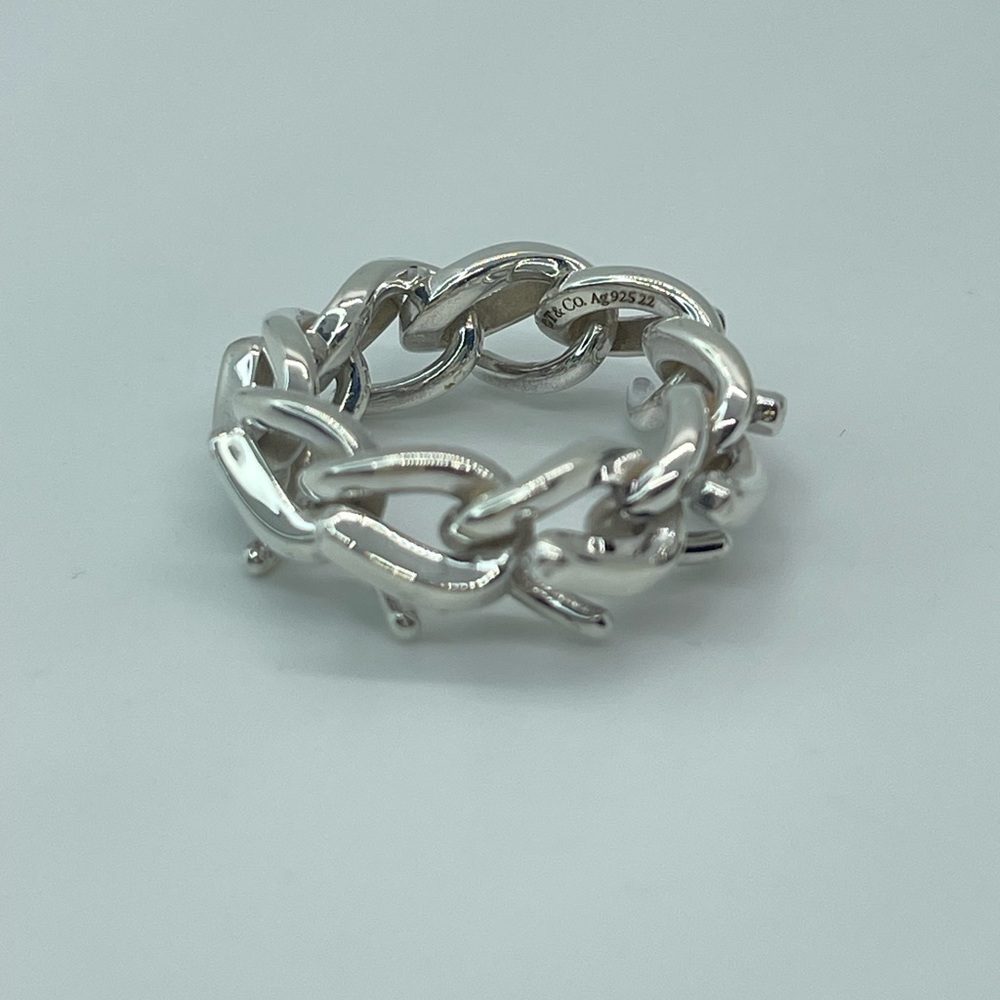 Tiffany & Co. Silver Link Ring - Picture 15 of 16